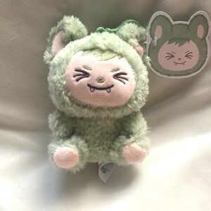 LaBabies Mint Green LULU  Plush Clip Keychain 5" Kawaii Anime Style NWT